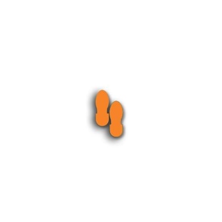 Ergomat 9.5inx3.5in DuraStripe Supreme Boot Steps Orange, 30PK DSV-BOOT9.5-O-KIT